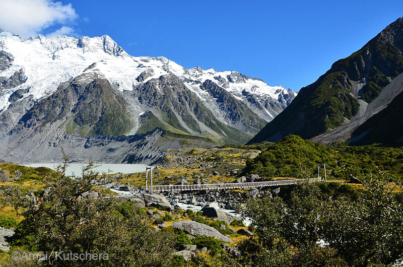 Aoraki Mt. Cook NP - Hooker Valley Track - Wege über Hängebrücken