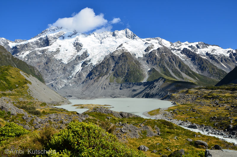 Aoraki Mt. Cook NP - Mt. Cook in Wolken
